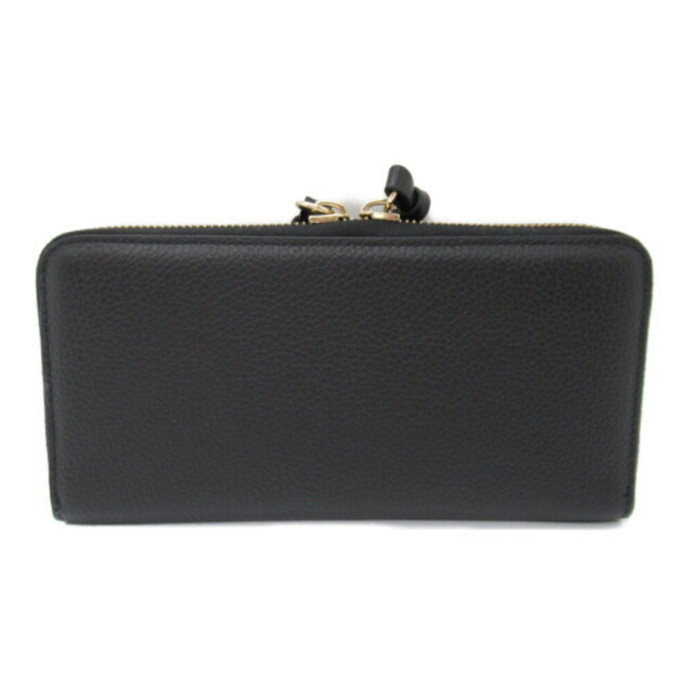 Chloe wallet black long leather round